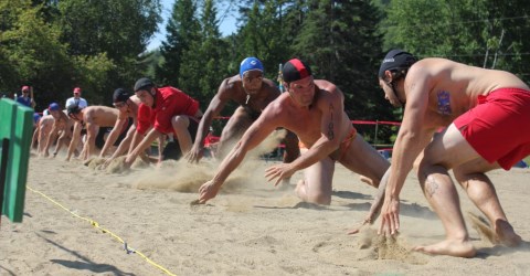 Championnats québécois de sauvetage - Plage